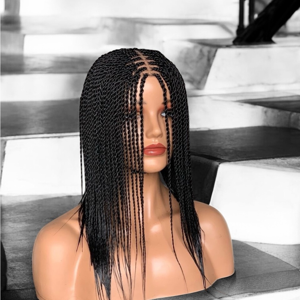 Senegalese Twist Black Braided Wig